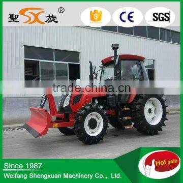 Large agricultural/farm four wheel driven cultivating tractor with cab