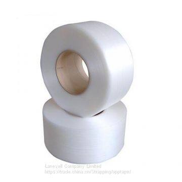 Direct deal 5mm pp strap fully-automatic white pp plastic band embossed machine polypropylene strap