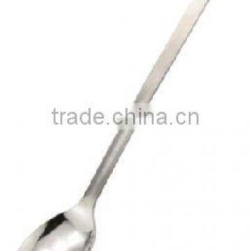 Professional one piece solid spoon, s/s