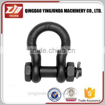 distribution packed black forged US type screw pin bow shackle