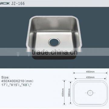 45x40cm Deep Small Stainless Steel Kitchen Sink photo-2