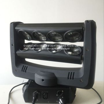 New Disco 8Eyes 4in1 wedding lighting home Full Color 8*12W LED Spider Beam Moving Head Light