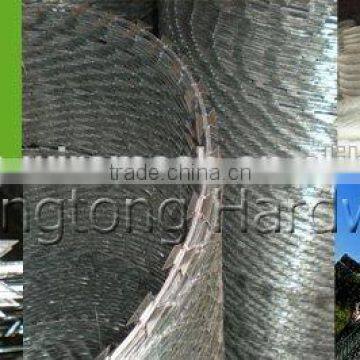 galvanized concertina razor barbed wire ,flat wrap razor wire