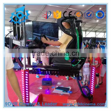 Shopping mall attractive 4D car driving simulator with 360 degree rotary