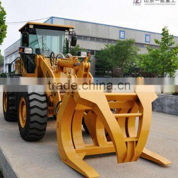 YN935 front end loader with log grasp