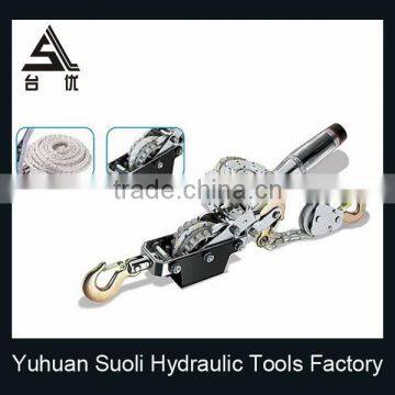 3T Hand Power Puller With Double Gear Double Hook photo-5