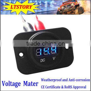 Auto Voltmeter Voltage Gauge Tester Volt Meter