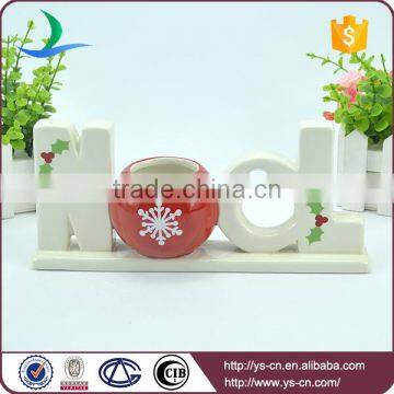 Home Decoration Solid " NOEL" Shape Ceramic Sign photo-2