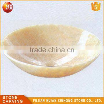 Natural Round Shape Stone Wash Bathroom Sink photo-3