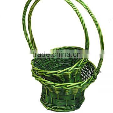 Cheap round fruit wicker basket gift basket