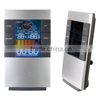 Multifunction digital table clock with thermometer and humidity