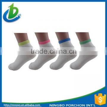 No show women white polyester happy sock