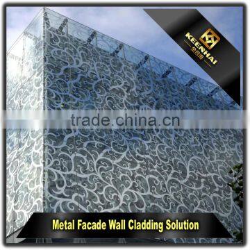 Decorative Aluminum Laser Cut Outdoor Metal Screen for Wall Cladding