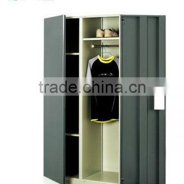 Modern Bedroom Furniture metal 2 door Wardrobe cabinet designs