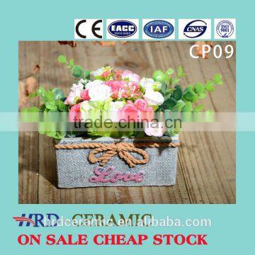 Factory wholesale cement decorative garden plant pots indoor