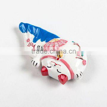 3D Custom Lovely Japanese Cat Resin Souvenirs Fridge Magnets photo-4