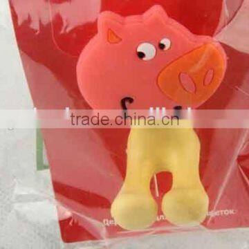 Sucker Type Pig Shaped Plastic Bathroom Accessories/toothbrush Holder photo-2