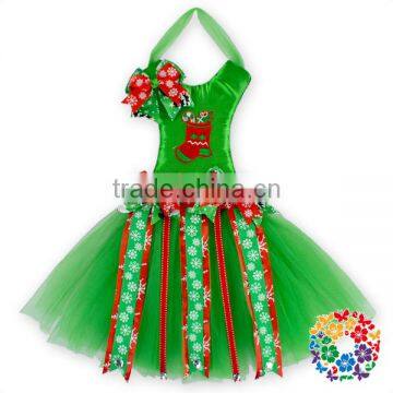 New Christmas Items Christmas Tree Hair Bow Holder ,Christmas Red Green White Snowflake Tutu Bow Holders photo-2