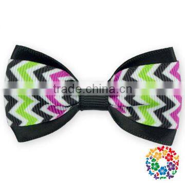 Large Bow /Cartoon Kids Grosgrain Boutique Ribbon Hair Bow / Lovely Cat Printing photo-2