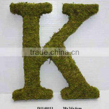 moss letters for decoration