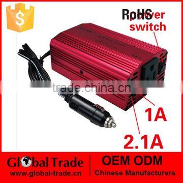 Power Inverter Dual 110V AC Outlets dual USB 300w Laptop Cell DVD TV Lights 150288