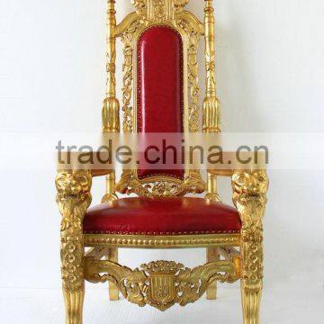 High Back Baroque King and Queen Throne King Chair photo-2