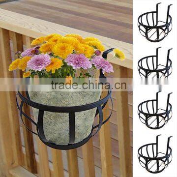 Wholesale easy assembly garden flower shelf hanging pot rack display for flower