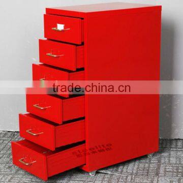 Korean Design Furniture Portable lightweight metal 6 tiers Helmer/drawer/unit/red