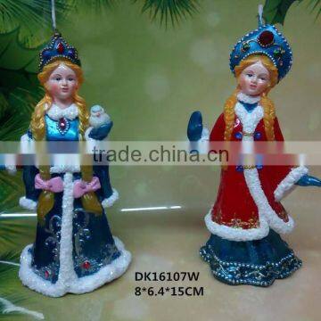 russia girl candle gift for christmas decoration