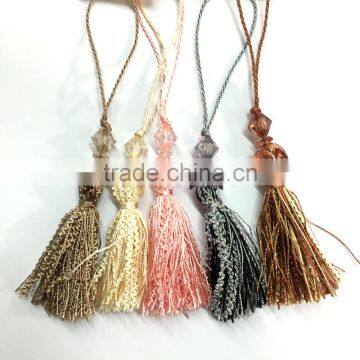 acrylic beaded fringe curtain tassel