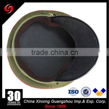 Miltary Embroidered Peaked Caps/custom Military Officers Visor Caps photo-4