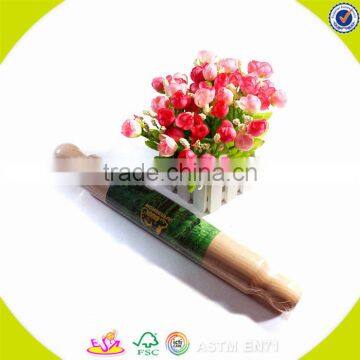 2017 hottest top sale green wooden rolling pin W02B030