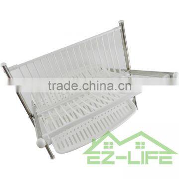 2017 Best Foldable Stianless Steel Shape V Kitchen Table Storage Dish Drying Rack photo-6