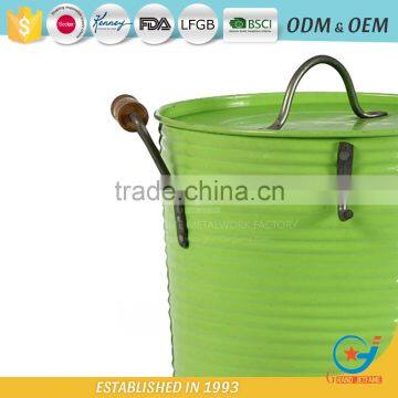 Garden Iron Powder Coating Beer Cooler Bucket Metal Drink Bucket photo-4