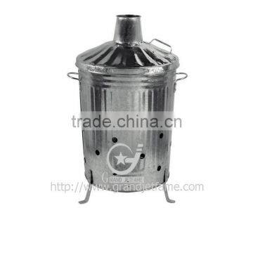 home 75L galvanized steel garden waste incinerator