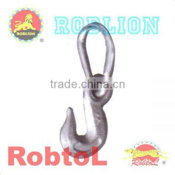 USA Standard Chain With Hooks-1/2" Pear Link With 3/8" Eye Grab Hook