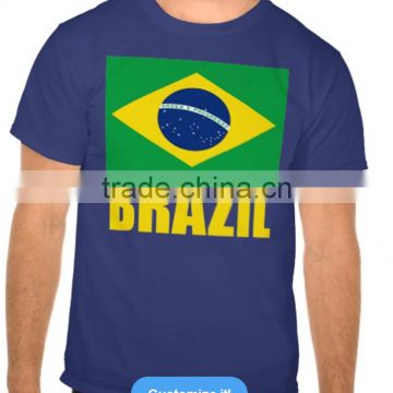 2016 new style T-shirt for the sport with Brazil flag