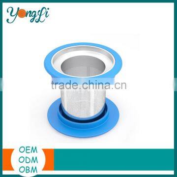 Hot Selling Silicone Stainless Steel Tea Infuser Glass Tea Cup Sets photo-2