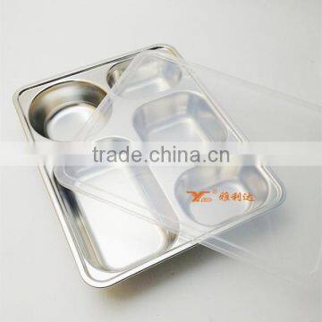 304 Custom Stainless Steel Bento Lunch Box 5 Compartment Take-out Food Container for Picnic photo-3