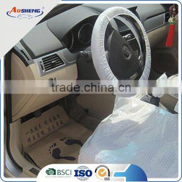 Wholesale Cheap pe Disposable Plastic Car Seat Cover Steering Wheel Cover photo-2