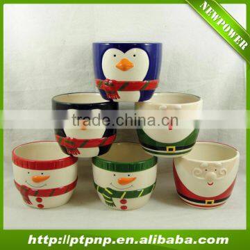 New products natural flower pot dolomite christmas decoration