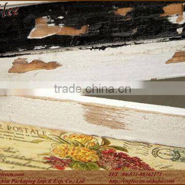 Beauty Antique Flower Market Wooden Crate photo-2