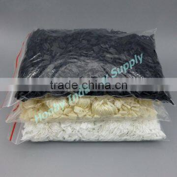 Clothing Hang Tag 20cm White Plastic Snap Lock Head Nylon String