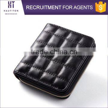 Classic Leisure Ladies Mini Card Wallets Best Selling Fashion Women Sheep Skin Leather Wallet For Sale photo-2