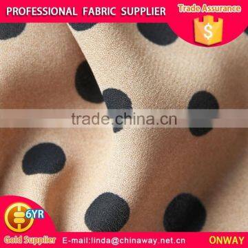 100%poly Chiffon Print Fabric for Lady/girls Dresses