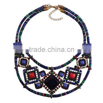 Europe and the United States Ethnic Indian Hand-woven Ethnic Style Necklace photo-5