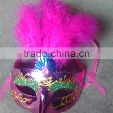 feathered venetian party mask for sale