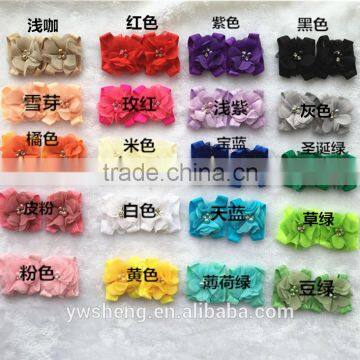 Wholesale Foot Flower Chiffon Accessories Foot Ornaments Baby Photography Shooting Props Baby Pearl Foot Flowers photo-6