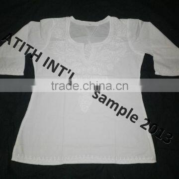 Cotton Embroidered Ladies Kurtis photo-6