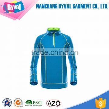 Wholesale Half Zip T-shirt Long Sleeve Breathable Sportwear With Zip For Men And Women photo-6